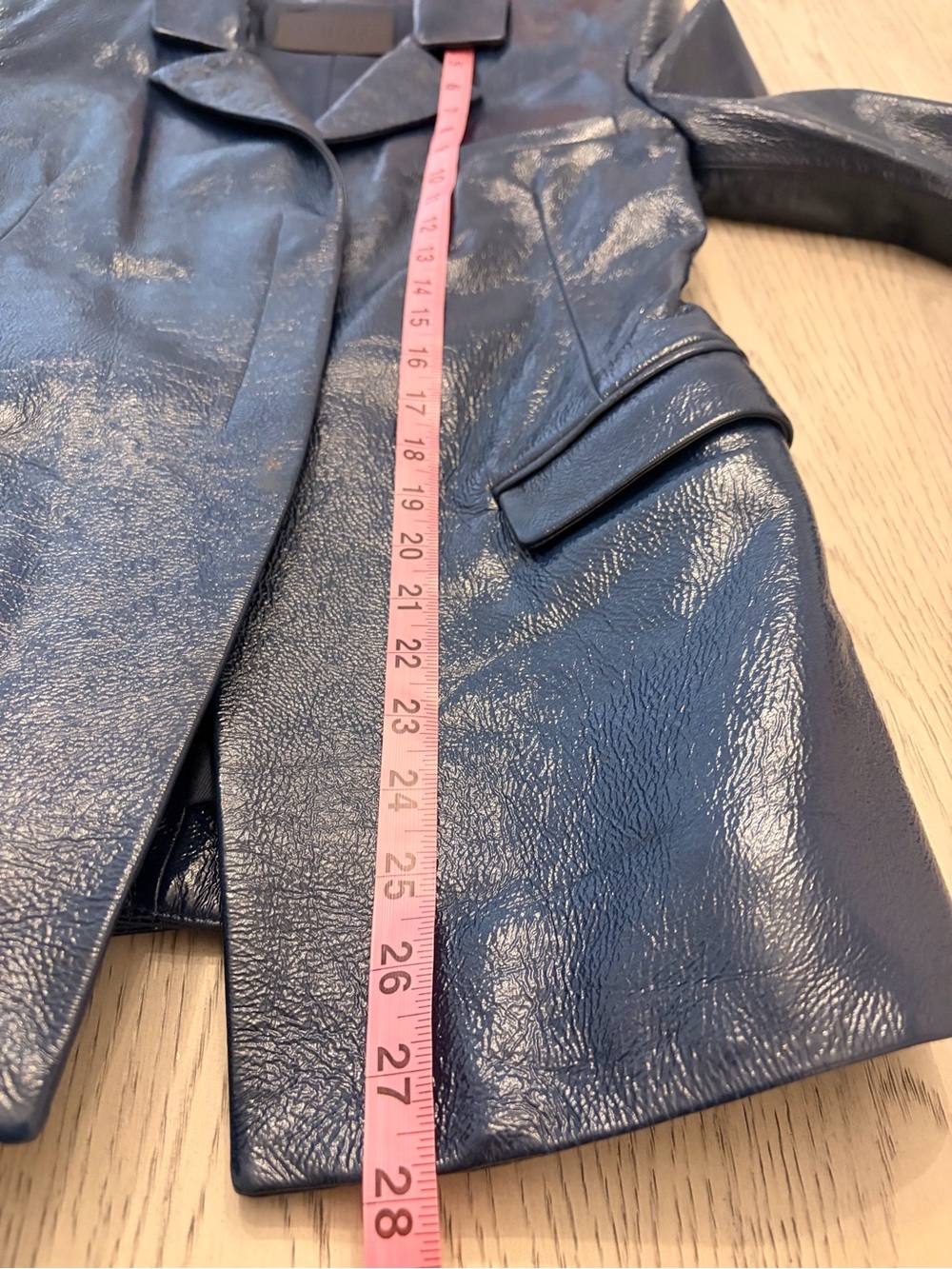 DROMe Deep Blue Leather Suit In Avion (Dark Blue) Size XS - Picture 9 of 15
